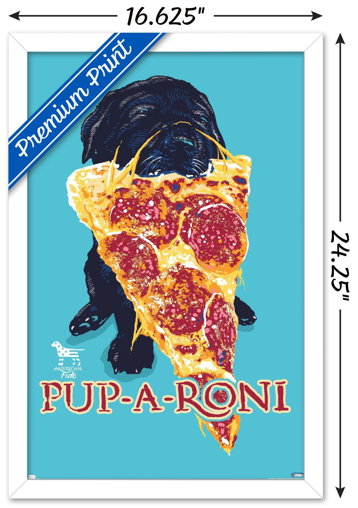 Jim Baldwin - Pup-a-roni Wall Poster, 14.725" x 22.375" Framed