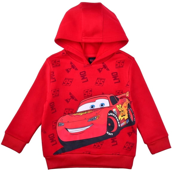 Disney Cars Lightning McQueen Pullover Hoodie for Boys, Kids' Hooded Sweater