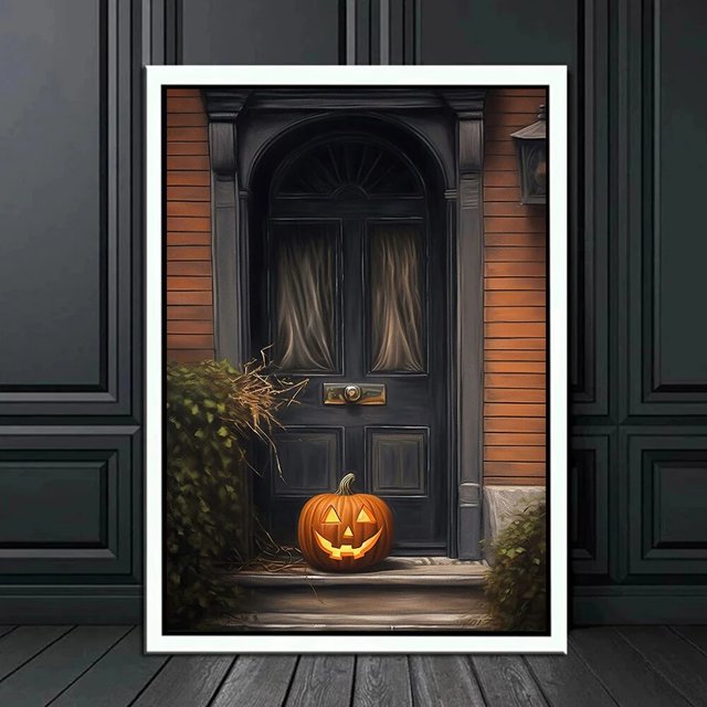 Arte gótico de pared oscura, bruja de cuervo victoriano, lienzo, pósteres al óleo e impresiones, Fondo de Halloween, decoración