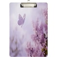 thumbnail image 1 of FMSHPON Beautiful Pink Flowers Butterfly Clipboard Hardboard Wood Nursing Clip Board and Pull for Standard A4 Letter 13x9 inches, 1 of 5