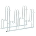 thumbnail image 5 of vidaXL Bicycle Stand for 4 Bikes Floor Freestanding Galvanized Steel, 5 of 7