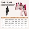 thumbnail image 4 of Fotbe Colorful Dog Cat Collage Pattern Long Sleeve Pajama Set for Women,Sleepwear Set,2-piece Loungewear Set,Soft PJs Comfy Nightwear with Pockets -XX-Large, 4 of 7