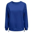 thumbnail image 5 of Womens Sweatshirts Women's Solid Color Sweatshirt Women's Hoodless Sweatshirt For Everyday Casual Wear Long Sleeve Crew Neck Design For All Seasons And Easy Care, 5 of 6