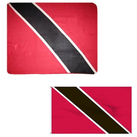 Wholesale Combo Trinidad & Tobago Country 50"x60" Fleece & 3'x5' Polyester Flag