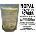 thumbnail image 5 of Fibra de Nopal – 8 oz – 100% Nopal Cactus Powder – Fiber-Rich Digestive Support – Vegan, Gluten-Free & Non-GMO – Prickly Pear Cactus Supplement for Skin, Metabolism & Heart Health, 5 of 5
