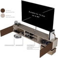 thumbnail image 5 of Atelier Mobili Floating TV Stand 70 Inch - Wall Mounted Entertainment Center with Storage - Modern TV Stand-Color:Cotton/Wood, 5 of 6