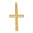 thumbnail image 3 of 14K Yellow Gold Cross Pendant Charm Religious, 3 of 4