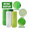 thumbnail image 6 of 4 Roll St. 's Day Mesh Ribbon, Green White Wired Edge Ribbon 10 Inch x 30 Feet Mesh Ribbon, 6 of 6