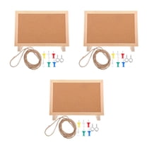 FRCOLOR 3pcs Small Cork Board For Desk With Wooden Frame Decorative Bulletin Board For Office Home And School Message Board For Photos And Messages