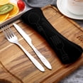 thumbnail image 5 of Outdoor Portable Stainless Steel Cutlery Set - Half Flower - Seven-piece Straw Set, 5 of 5