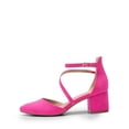 thumbnail image 2 of Zapatos DREAM PAIRS SDPU2354W Tacones de Gamuza Rosa Fucsia con Tacón de 5 cm, 2 of 8