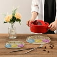thumbnail image 7 of GZHJMY Easter Theme Pattern Trivet Pot Holder, Round Woven Potholders Set 2PCS-Braided - Coasters - Table Mats 345 for Kitchen Pans Bowl Teapot, 7 of 7