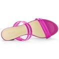 thumbnail image 4 of BLISSFUL STEP Women's Strappy Chunky Heel Slides Mules Sandals, 4 of 6