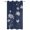 Navy Blue White Floral, variant on Outdoor Curtains for Patio Waterproof, Navy Blue White Floral Windproof Pravicy Outside Porch Blackout Curtain, Abstract Art Summer Botanical Sun Blocking Curtains for Cabana 2 Panels 54"x95"