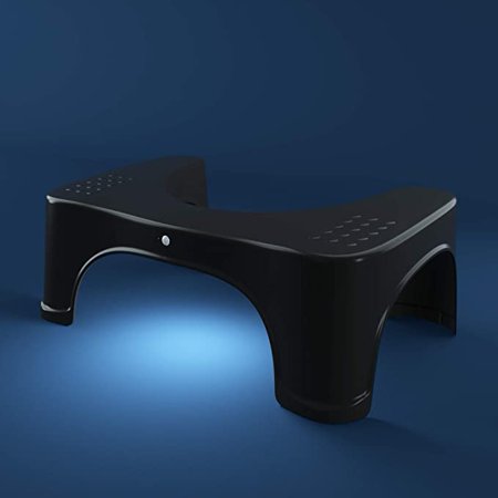 

e Toilet Stool With Motion and Activated Night Light Black 7 Inch