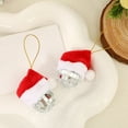 thumbnail image 4 of Pack de 10 adornos navideños de bolas de espuma roja con cuerdas para colgar 15 x 12 x 3 cm decoración festiva para el árbol del árbol ideal para fiestas navideñas en casa. Adornos colgantes con, 4 of 7