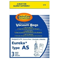 3pk Compatible with Eureka AS Vacuum Bags Part 319