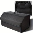 thumbnail image 5 of Car Trunk Organizer Storage Box | Collapsible Auto Cargo Storage Container for and , Faux Leather, Suitable for Various Car Models, 5 of 14