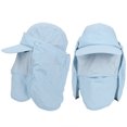 thumbnail image 4 of Chapeau de Soleil, Pêche, Sangles Réglables UV Protection, UV Résistant pour la Protection Solaire Chapeau de Pêche Bleu Taille Libre, 4 of 8