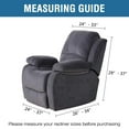 thumbnail image 3 of Housse Extensible pour Fauteuil Inclinable en Spandex Jacquard 1 Pce 2024 Bleu Marine, 3 of 7