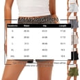 thumbnail image 4 of Women's High Waisted Linen Blend Shorts, Flowy Elastic Waist with Pockets for Tummy Control, Summer Casual Beach Lounge Wear White XXL, 4 of 7