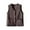Coffee, variant on DuoJiaJ Women's Shearling Vest Quilted Gilet Warm & Stylish Inside Outerwear Womens Down Coat Beige XXXL