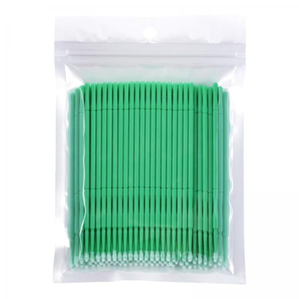 Micro Pinceles Aplicadores para Pestañas Sunnimix 3 Piezas Verde Medio