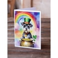 thumbnail image 2 of Schnauzer St Patrick's Day Greeting Cards Pack of 8 7 in x 5 in, 2 of 3