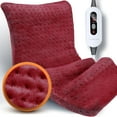 thumbnail image 2 of PAGBEOTTER Electric Blanket Pad: 33 x 17 inches Extra Large Electric Blanket Pad – Suitable for Back, Shoulder, Neck, Knee & Arms. Upgraded with 2 Timers & 4 Temperature Settings, plus Auto Shut Off., 2 of 7