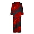 thumbnail image 4 of Ensembles Assortis pour Femmes, Imprimé d'Halloween, Col Rond, Manches Longues, Ensemble de Pyjamas Confortables pour la Maison, Ensemble de Sport, Ensembles Assortis pour Femmes en Liquidation, 4 of 5