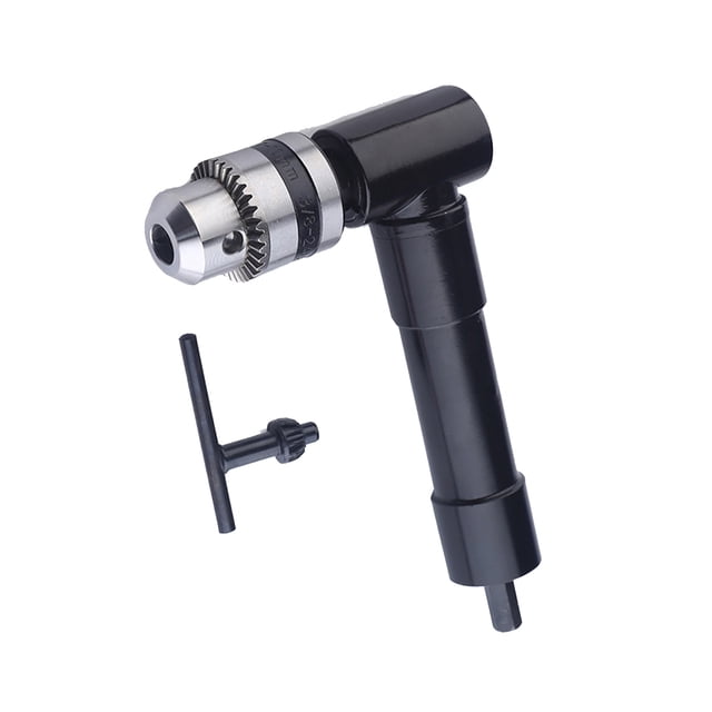 BESTYASH Perceuse Sans Fil à Angle Droit Noir Adaptateur 90 Degrés avec Poignée pour Stabilité