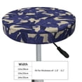 thumbnail image 4 of KLL Lilies Flowers Round Bar Chair Cushion Cover 13 inch ,Bar Stool Protector with Elastic, Soft Washable, 4 of 6
