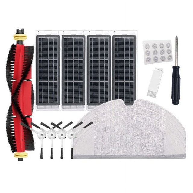 Kit de Filtro de Cepillo Lateral para Aspiradora Xiaomi Roborock S5 T6 T7 P5 Filtro de Adsorción de Carbón Activado