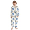 thumbnail image 2 of Somali Traditional Pattern One Piece Pajamas Soft Jumpsuit Cozy Sleep and Play Romper Zipper and Pockets 5T-6T, 2 of 8