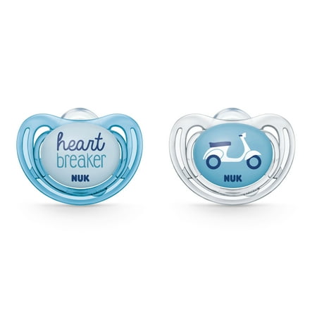 NUK Airflow Orthodontic Pacifiers, Boy, 6-18 Months, 2-Pack