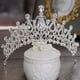 thumbnail image 2 of TIARA CORONA TOCADO PEINETA NOVIA XV BODA COMUNIÓN PRINCESA NIÑA PLATA METAL CRISTALES IMPORTACIÓN M0008 GENÉRICA CUSTOM GOTAP, 2 of 2