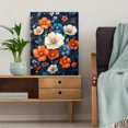 thumbnail image 5 of UXIEQU 12x16 Inch 2D Flat Colorful Botanical Wall Art Maximalist Living Room Bedroom Canvas Decor, 5 of 8