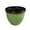 Light Green, variant on Large Ribbed Planter Pots for Indoor Outdoor Garden Lightweight Durable Flower Pot with Drain Holes