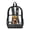 Highland Cow Sunflower Leopard, variant on ZIATUBLES Clear Backpack, Heavy Duty Fabric & PVC Transparent Bookbag with Highland Cow Sunflower Leopard Print, Large Capacity See Through Backpack for School College Work Travel Security