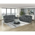 thumbnail image 3 of Lexicon Goodland Corduroy Double Reclining Sofa in Dark gray, 3 of 10
