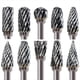 thumbnail image 1 of Juego de 10 Brocas de Carburo de Tungsteno para Desbarbado y Pulido de Precisión. Doble Corte, Compatible con Herramientas Rotativas., 1 of 5