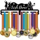 thumbnail image 2 of 1 Juego de soporte para medallas de competición, gancho para medallas con temática de danza irlandesa de hierro para exhibición de medallas de competición para colgar en la pared, 2 of 8