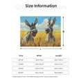 thumbnail image 5 of Yiaed Funny Countryside Donkey Print Blanket Throw Blanket Soft Cozy Flannel Blanket for Home Bed Sofa Couch Chair-50"x40", 5 of 6