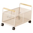 thumbnail image 2 of Siruishop Rolling File Cart Book Storage Portable with Wheels for Crafts Handbag Books L L, 2 of 7