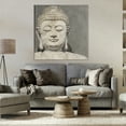 thumbnail image 3 of Stupell Industries Rustic Buddha Portrait History & Language Painting Wrapped Canvas Art Print Wall Art, 36 x 36, 3 of 8