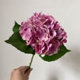 thumbnail image 4 of Hydrangea Artificial Flowers, Faux Hydrangea Flowers, Large Artificial Hydrangea Flowers 3D Realistic Hydrangea Stems Home Wedding Party Table Centerpieces Decoration 1Pcs, 4 of 9