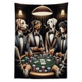 thumbnail image 2 of Ambesonne Dog Outdoor Tablecloth, Funny Gentleman Animals Suits, 58"x120", Brown Dark Green Grey, 2 of 2