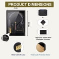 thumbnail image 2 of Large Black Graduation Shadow Box Frame, Wall Mounted Lockable Keepsake Display Case with UV-Protective Acrylic Door, Holds Cap, Gown, Diploma, Tassel, Medals & All Graduation Memorabilia, 2 of 7