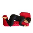 thumbnail image 2 of Almohada De Embarazo Y Lactancia Forma De G Rojo, 2 of 2