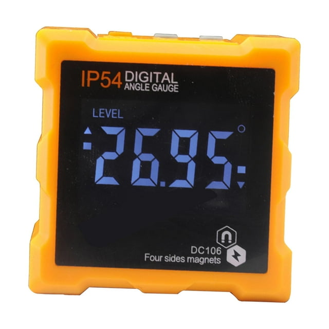 Inclinómetro digital Nivel electrónico Cómodo portátil Nivel digital compacto Naranja